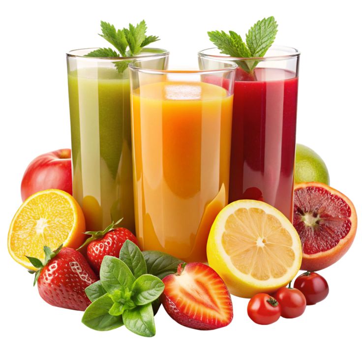 download refreshing fruit juices in glasses with fresh fruits and mint garnish for free download refreshing fruit juices in glasses with fresh fruits and mint garnish for free